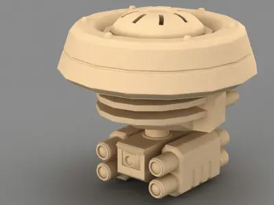 Sci Fi Laser Drone 3D model