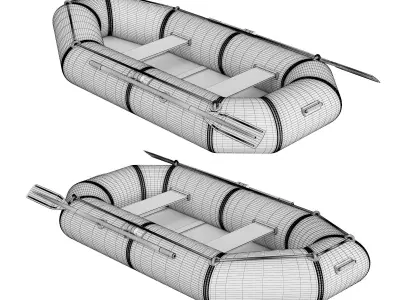 Inflatable Boat 3D model by sakordn