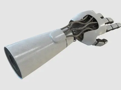  Robot Hand High Quality Photorealistic 3D Model 