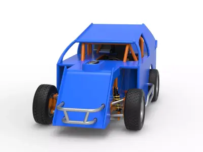 Mod Lite Race car Scale 1 to 25 3D print model