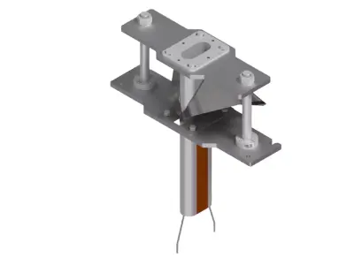 Vertical Oval  Forming Set in Packaging machine 3D model