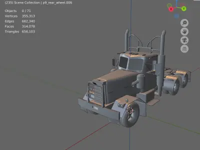 Pacific P9 6x4 3D model