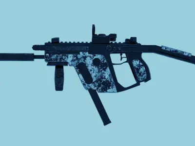 Kriss Vector Gun Low-poly 3D model