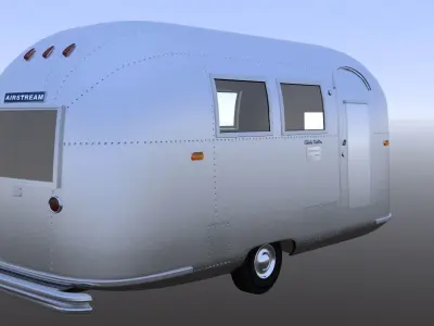 1963 Airstream Globetrotter 3D model