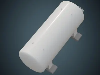 Industrial Gas Tank 6A Low-poly 3D model