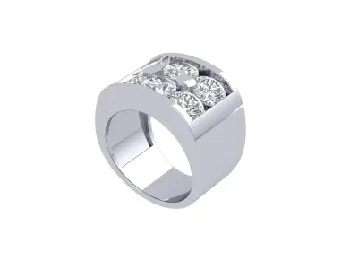 Wedding Ring  3D print model 348