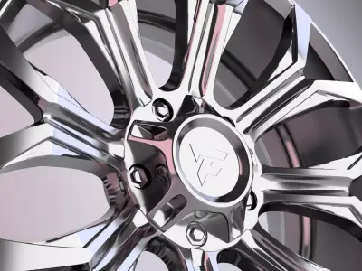 Fittipaldi FA21 Wheels 3D model
