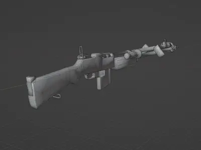 BAR M1918 A2 Low-poly 3D model
