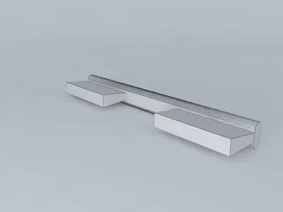 T pull shelf 3D model