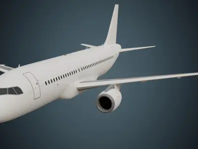 Airliner 1C Low-poly 3D model