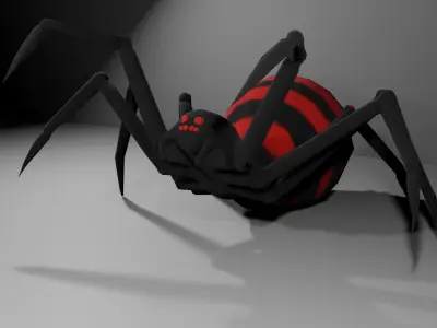Spider Free low-poly 3D model purchase