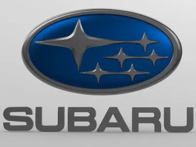 subaru logo 3D model
