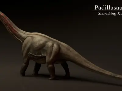 Padillasaurus Asset Pack Low-poly 3D model