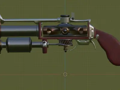 DR STONE GUN  Pistola de Dr stone 3D model
