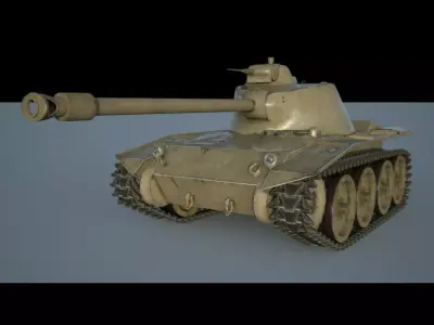T71 Tank Low-poly 3D model