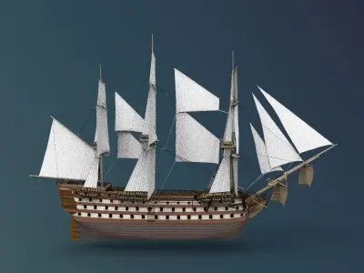 HMS Victory 3D model buy