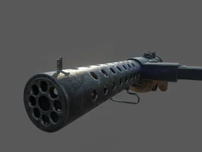 mp 28 submachine gun Free 3D model