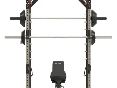 Home Gym ATX  Smith Cable Rack Weight Stack 3D model