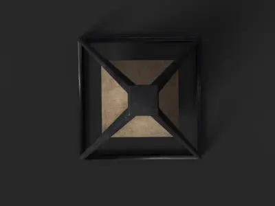 Magnetic pyramid Free low-poly 3D model