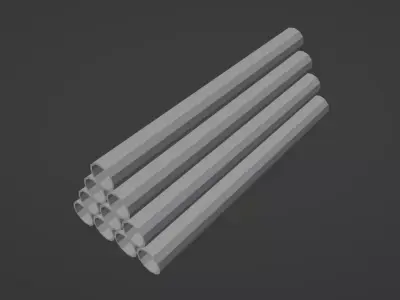 Pile of Tubes Free low-poly 3D model