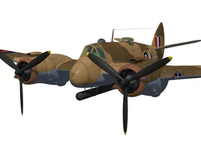 Bristol Beaufighter  MKVIC 3D model purchase