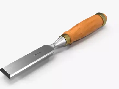 Straight chisel 24 mm 3D model