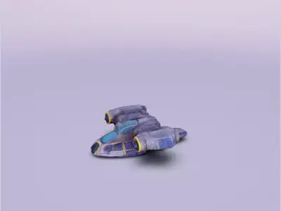 Space ship 3D print model by your3dhouse