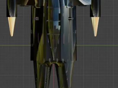 Space Fighter 38  Free low-poly 3D model
