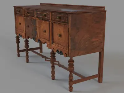 Antique Sideboard 3D model