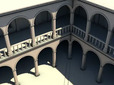 Ancient Building 3D model purchase