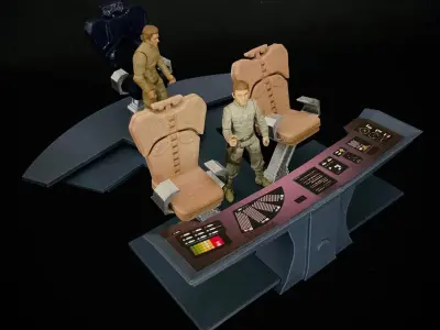 USS Enterprise Bridge Control Center Console -The Motion Picture 3D print model
