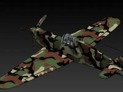 Plane rogozarski ik 3  Free 3D print model