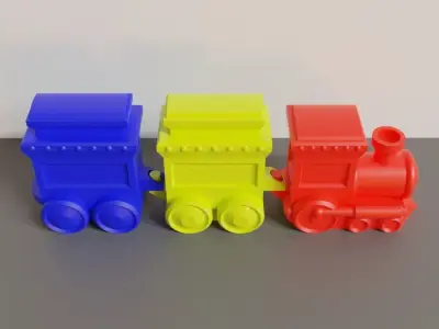 fun modular train 3D print model