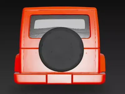 Jeep upper body 3D model PBR