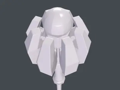 War Wand Low-poly 3D model