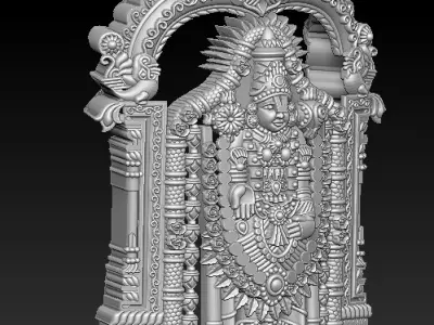 Balaji hindu statue 3D print model