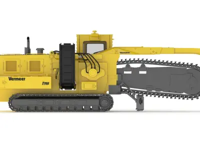 Vermeer T755III Pipeline Trencher 3D model