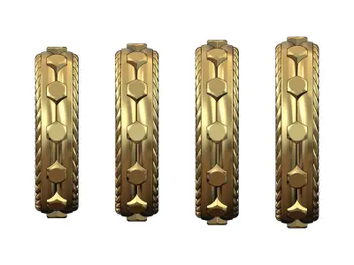 Split bolt head side braided band US sizes 6to9 3D print model
