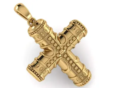 CROSS PENDANT CR169 3D print model