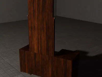 Japanese Dressing Table 3D Model Low-poly 3D model