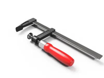 Wood vise 3D model
