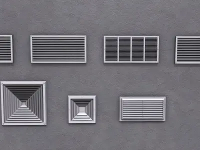 Air Vent Systems Low-poly 3D model