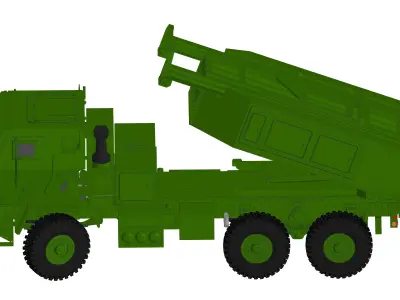Realistic HIMARS for 3D printing in 1to18 scale 3D print model