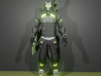 Cyber hunter 3D model