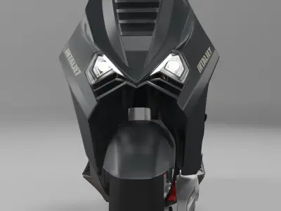 DRAGSTER INTALJET 200 Low-poly 3D model
