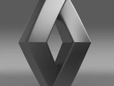 renault logo 3D model from CGTrader