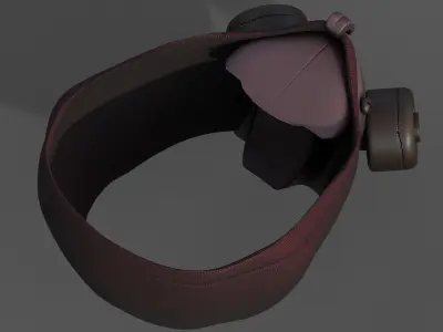 Helmet scifi military combat 3d  Low-poly 3D model 3