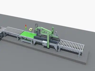  Industrial Equipment 24 - Packing Weighing and Sealing  3D model