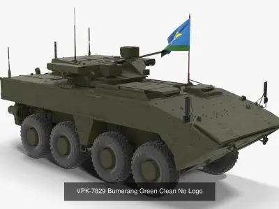 VPK-7829 Bumerang Green Collection 3D Model Pack