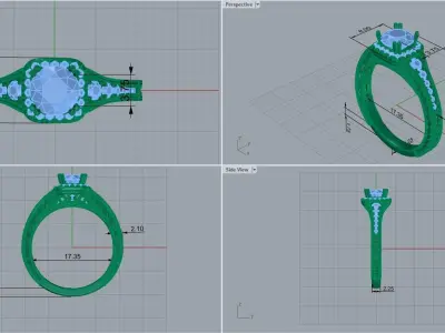 ring code  490 3D print model